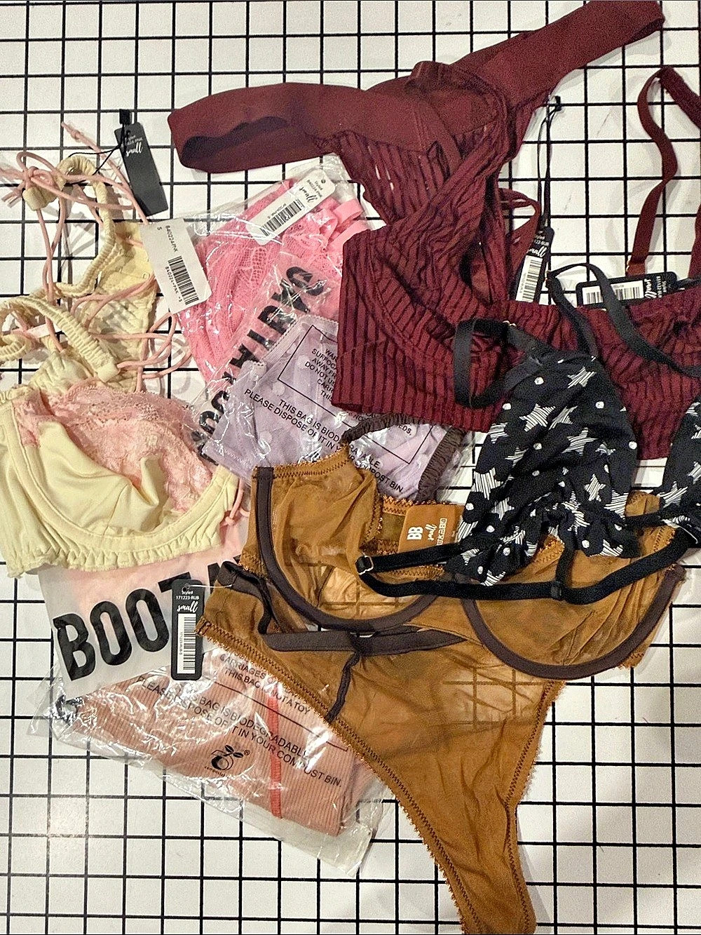Bootybag Intimates Bundle in Color Mix NWT - 10 Pieces